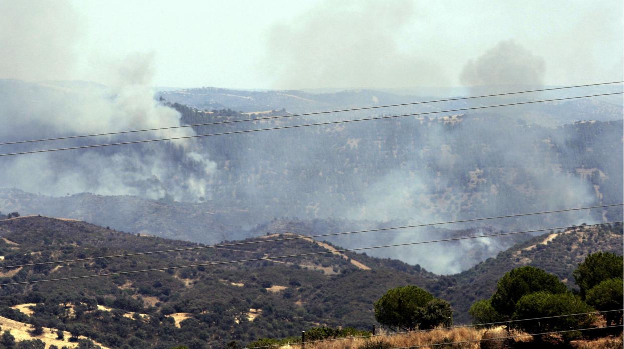 Incendio en la Sierra de Córdoba