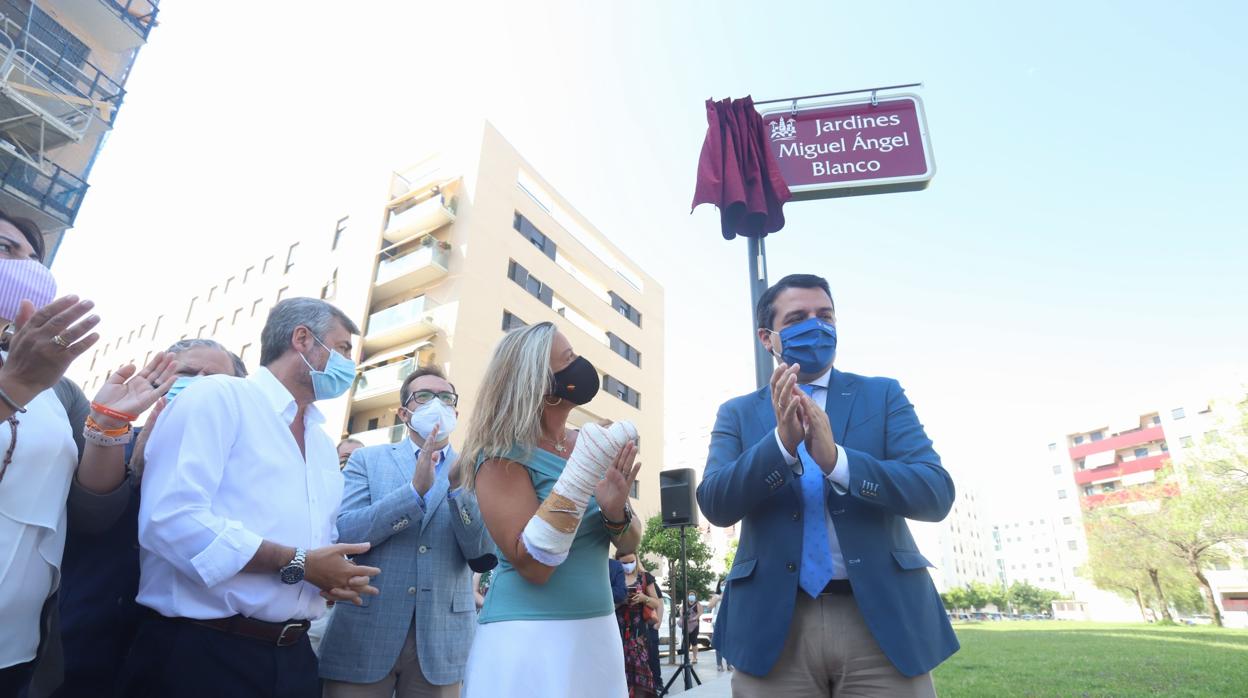 Bellido, en la inauguración de los jardines Miguel Ángel Blanco