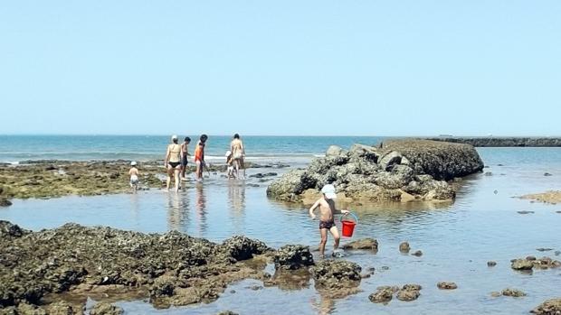 Los mariscadores de Chipiona desmienten que el corral de Montijo tenga una rotura de 54 metros