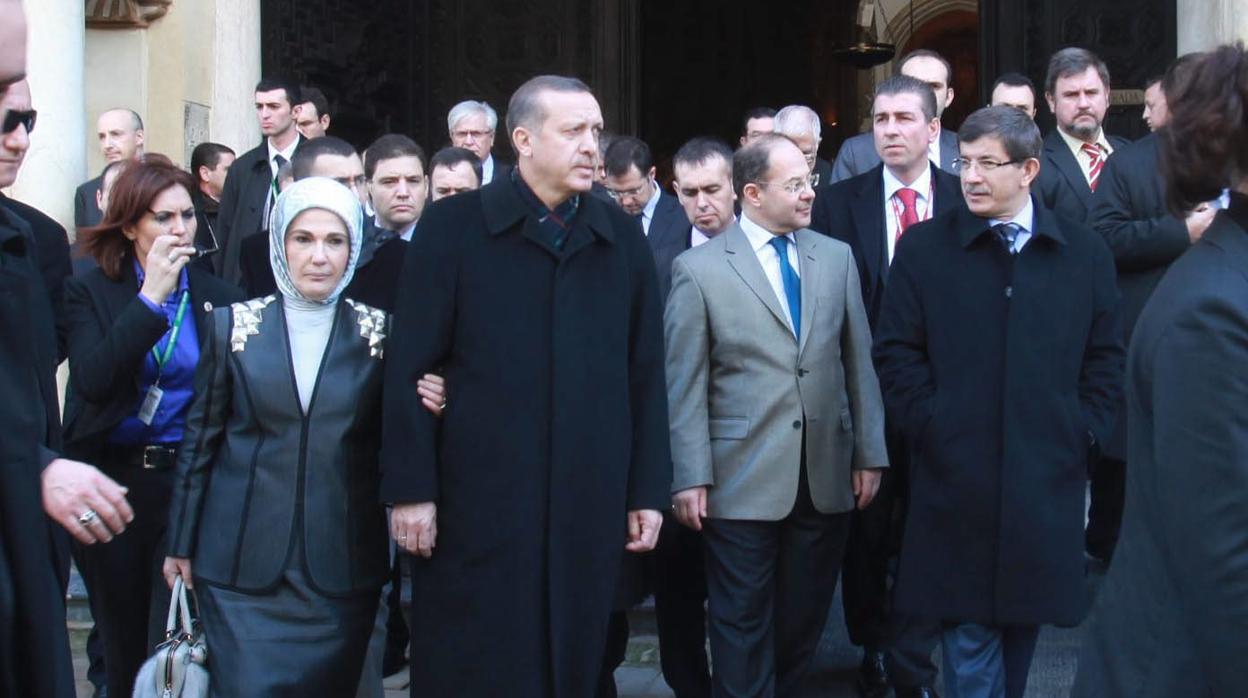 Erdogan, durante su visita a la Mezquita-Catedral de Córdoba en febrero de 2010