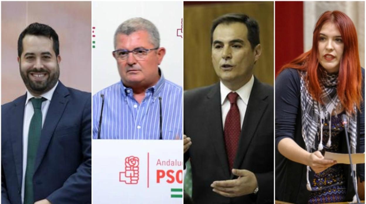 Los parlamentarios Fran Carrillo, Jesús María Ruiz, José Antonio Nieto y Suz Marina Dorado