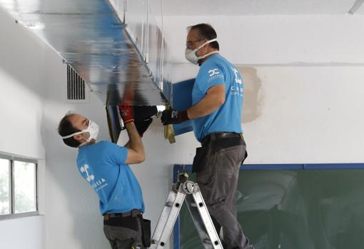 Obras de climatización en colegios de Córdoba