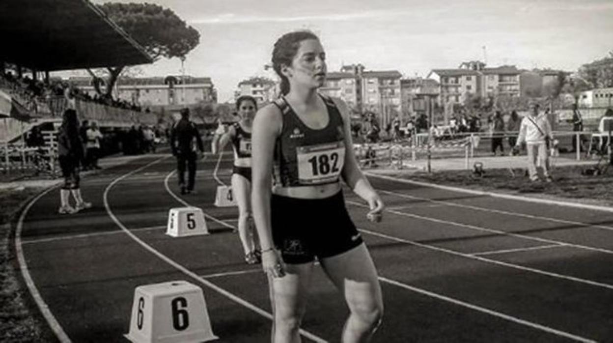 La atleta Claudia Hernández, durante una prueba