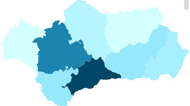 El mapa de los rebrotes de coronavirus en Andalucía: dónde se localizan los 108 focos activos