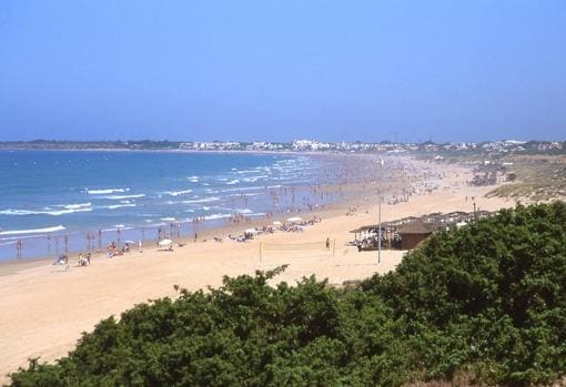 Panorámica de la playa de La Barrosa
