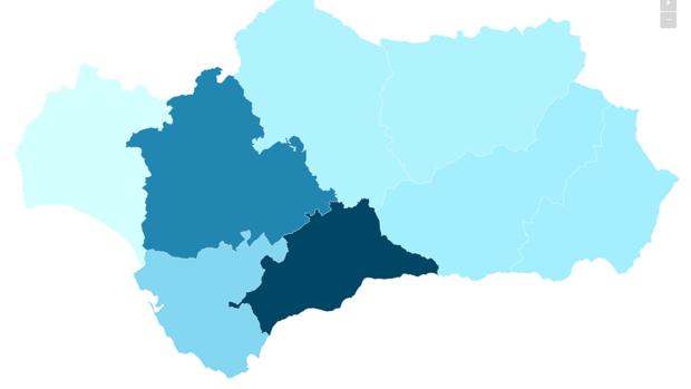 El mapa de los rebrotes de coronavirus en Andalucía: dónde se localizan los 123 focos activos