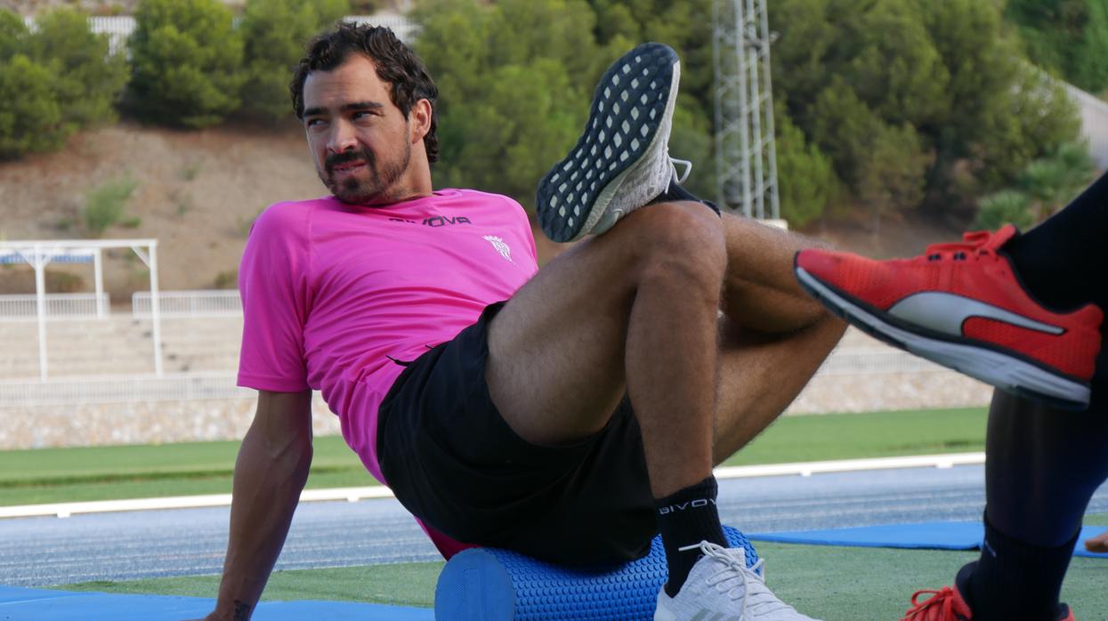 Miguel de las Cuevas, durante uno de los entrenamientos realizados en Torrox