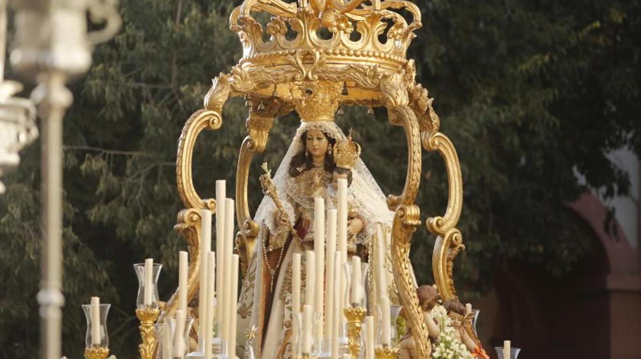 La virgen del Socorro, en la procesión celebrada el pasado año