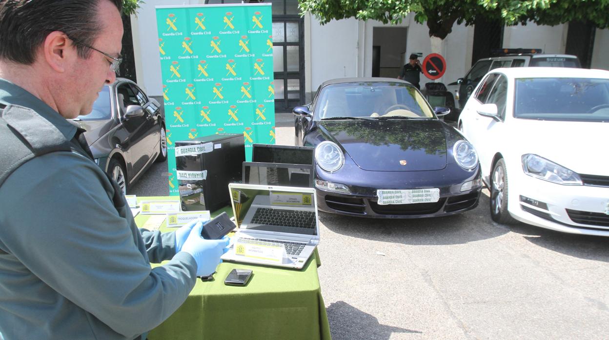 Vehículos incautados durante la «Operación Borrico» en Córdoba