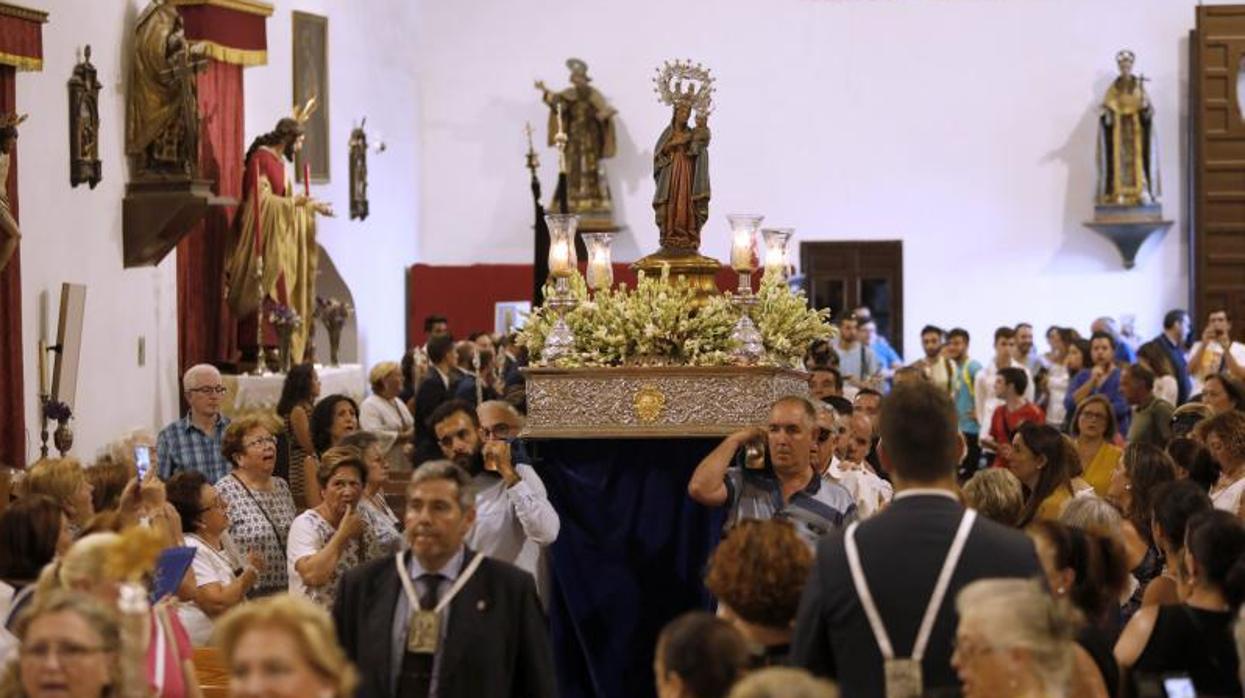 La Virgen de la Fuensanta en la parroquia de Puerta Nueva