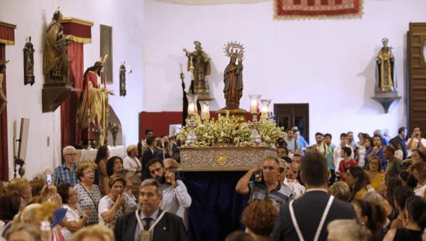 La luz que brilló durante ocho días para la Virgen de la Fuensanta