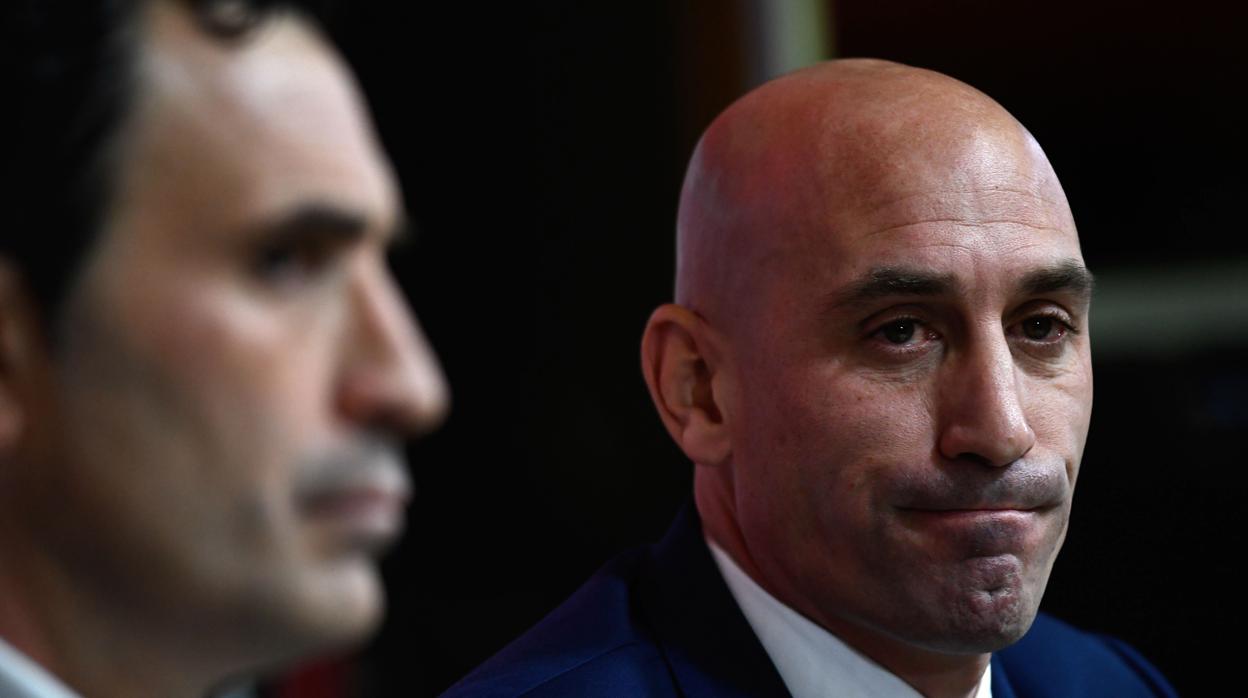 El único candidato a la presidencia de la Federación Española de Fútbol, Luis Rubiales