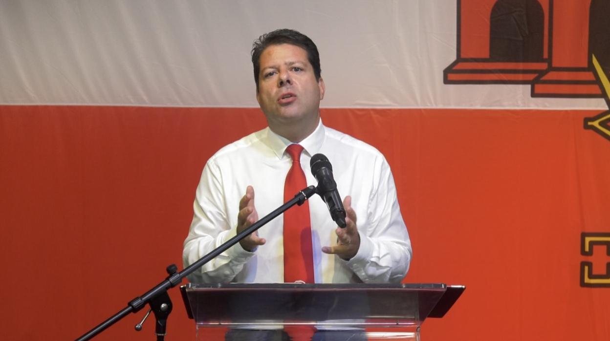 Fabian Picardo, durante el discurso televisado del Día Nacional