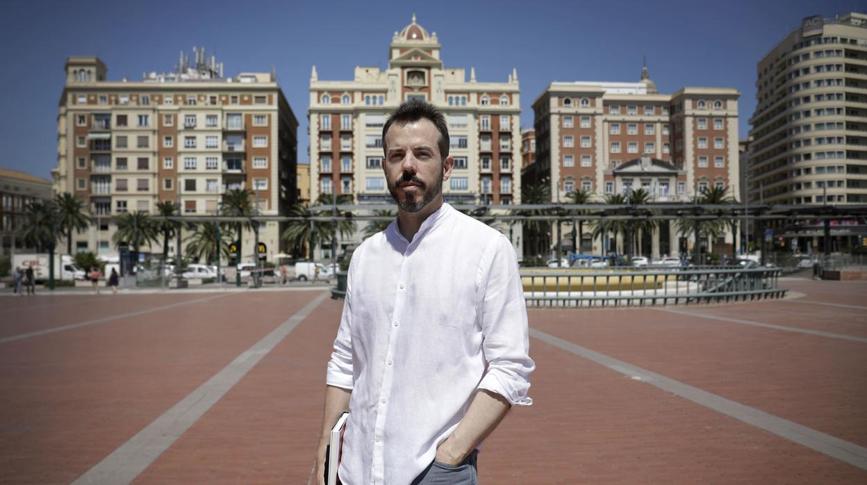 Vicente Luis Mora, fotografiado en Málaga