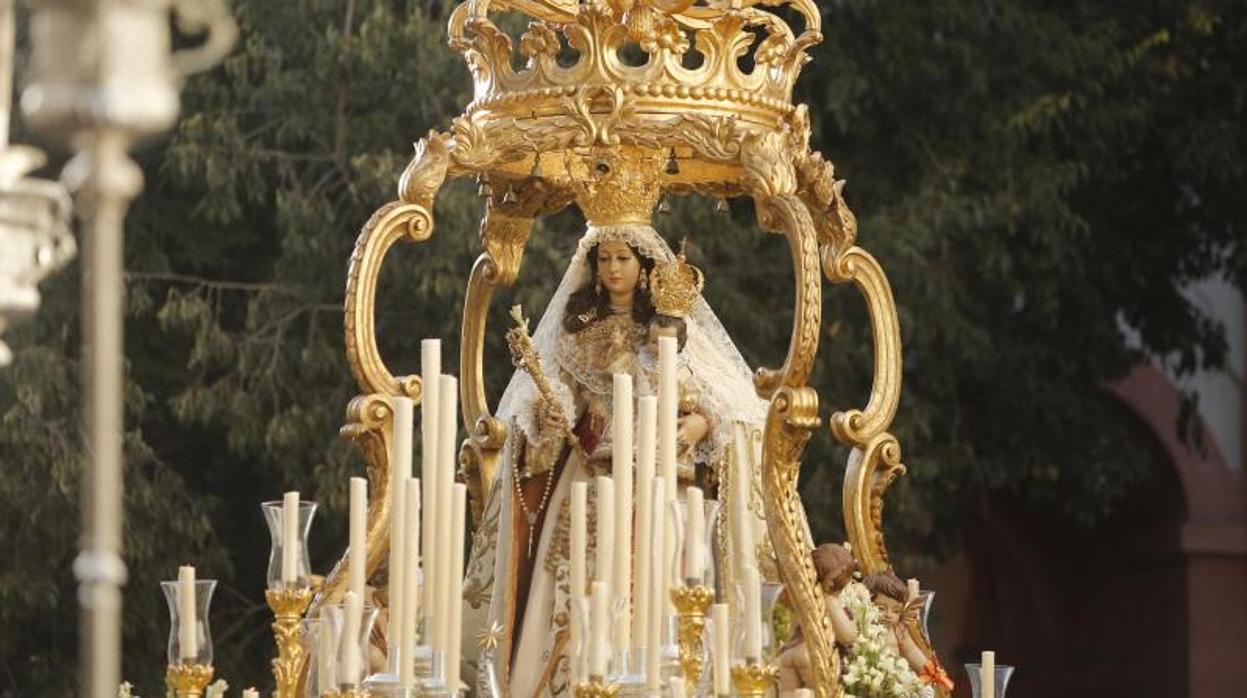 La Virgen del Socorro en su última procesión