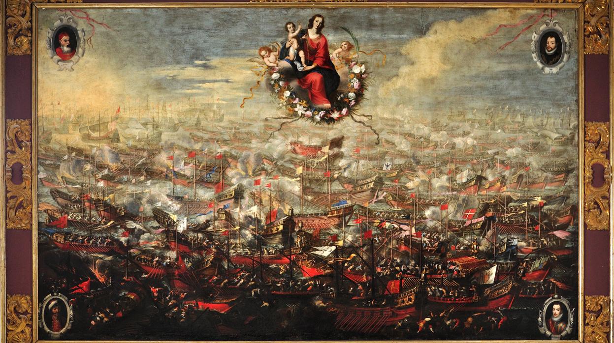 Cuadro de Juan de Toledo sobre la batalla de Lepanto