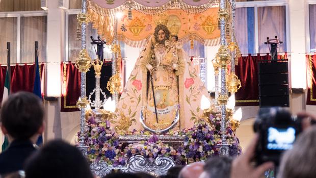 La Virgen de Araceli abandona Lucena por primera vez cinco siglos después de su llegada a la ciudad