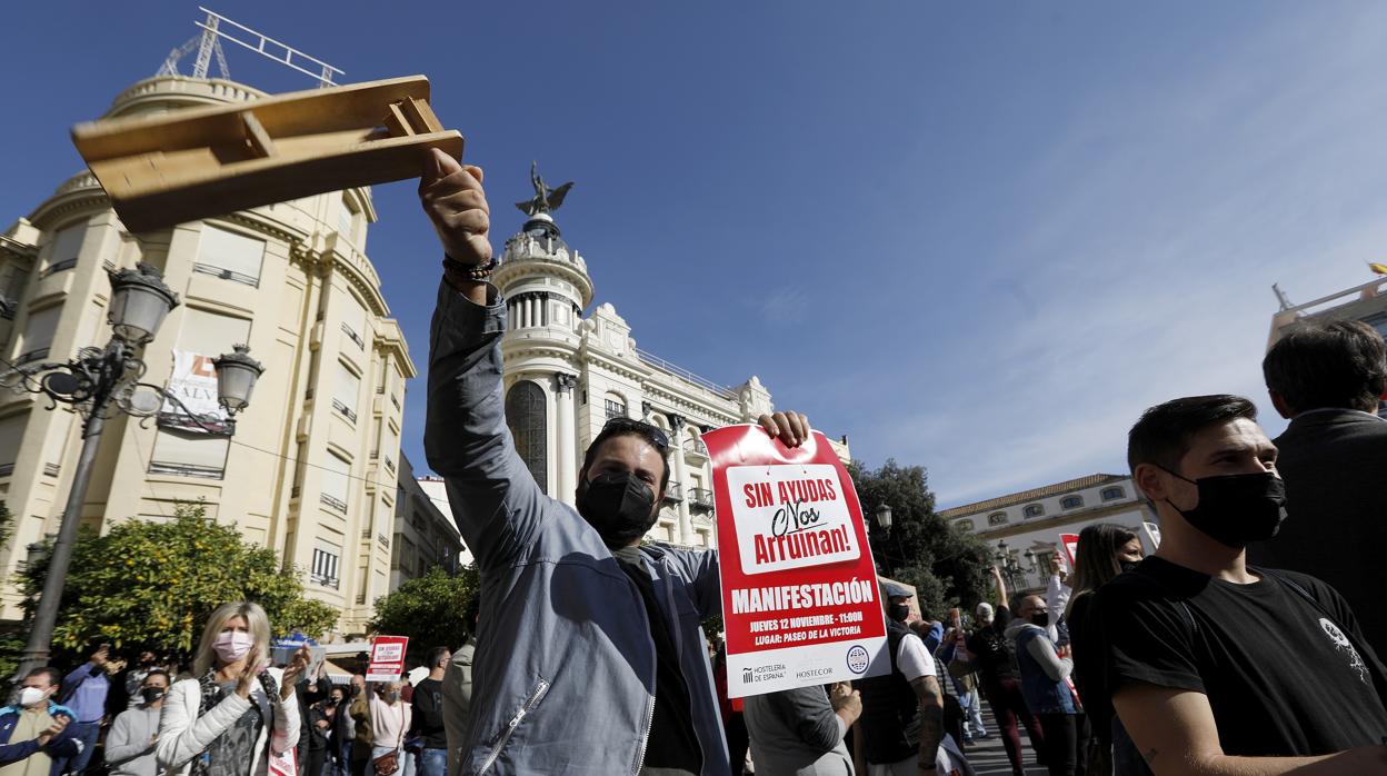 Protesta de hosteleros