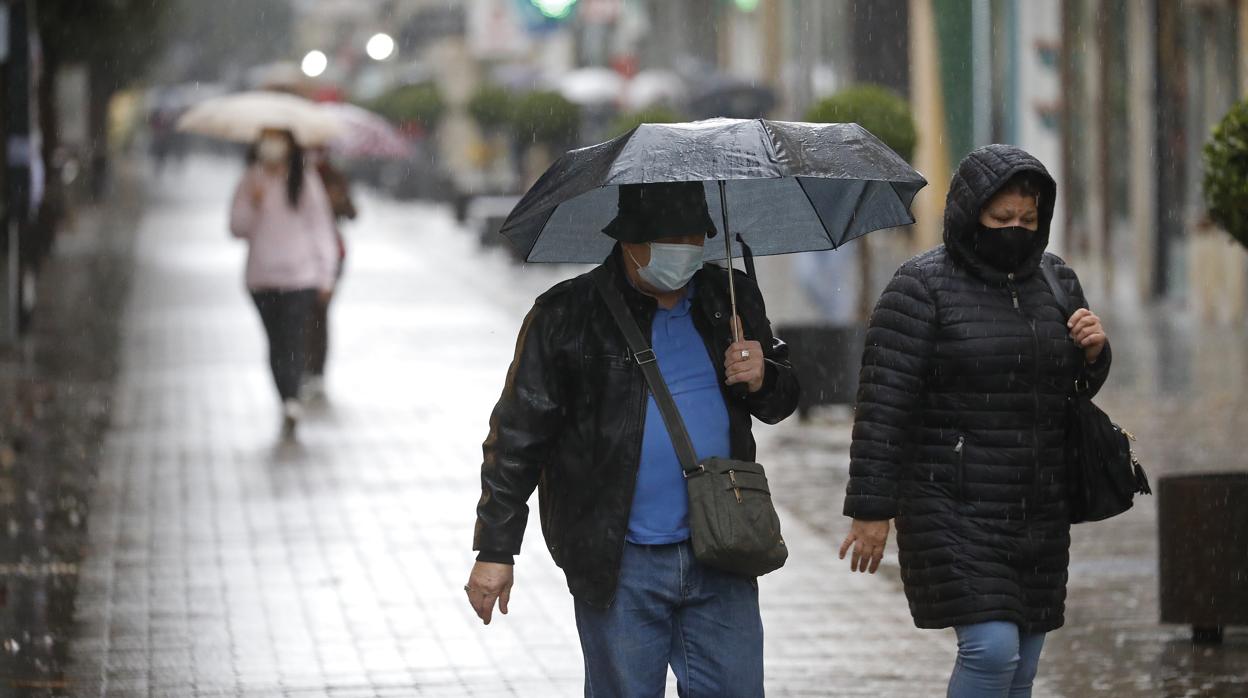 Lluvias en Córdoba en una imagen de archivo este otoño