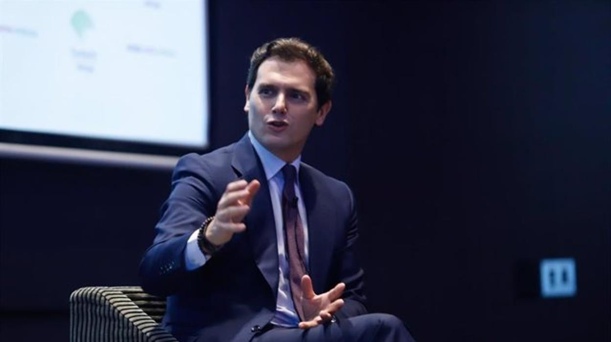 El expresidente de Ciudadanos, Albert Rivera, en un encuentro este miércoles en Málaga