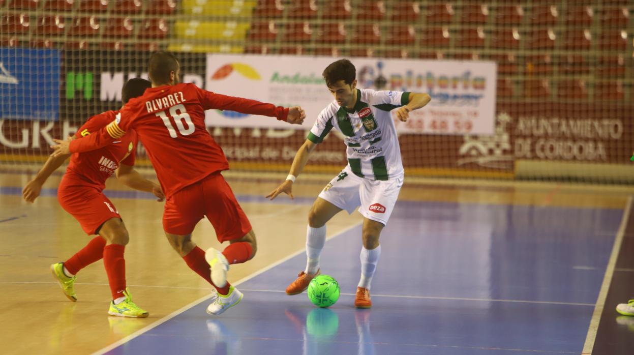 Pablo del Moral en el encuentro ante Santa Coloma