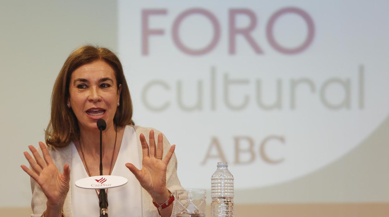 Carmen Posadas, durante una participación anterior en el Foro Cultural de ABC en Córdoba