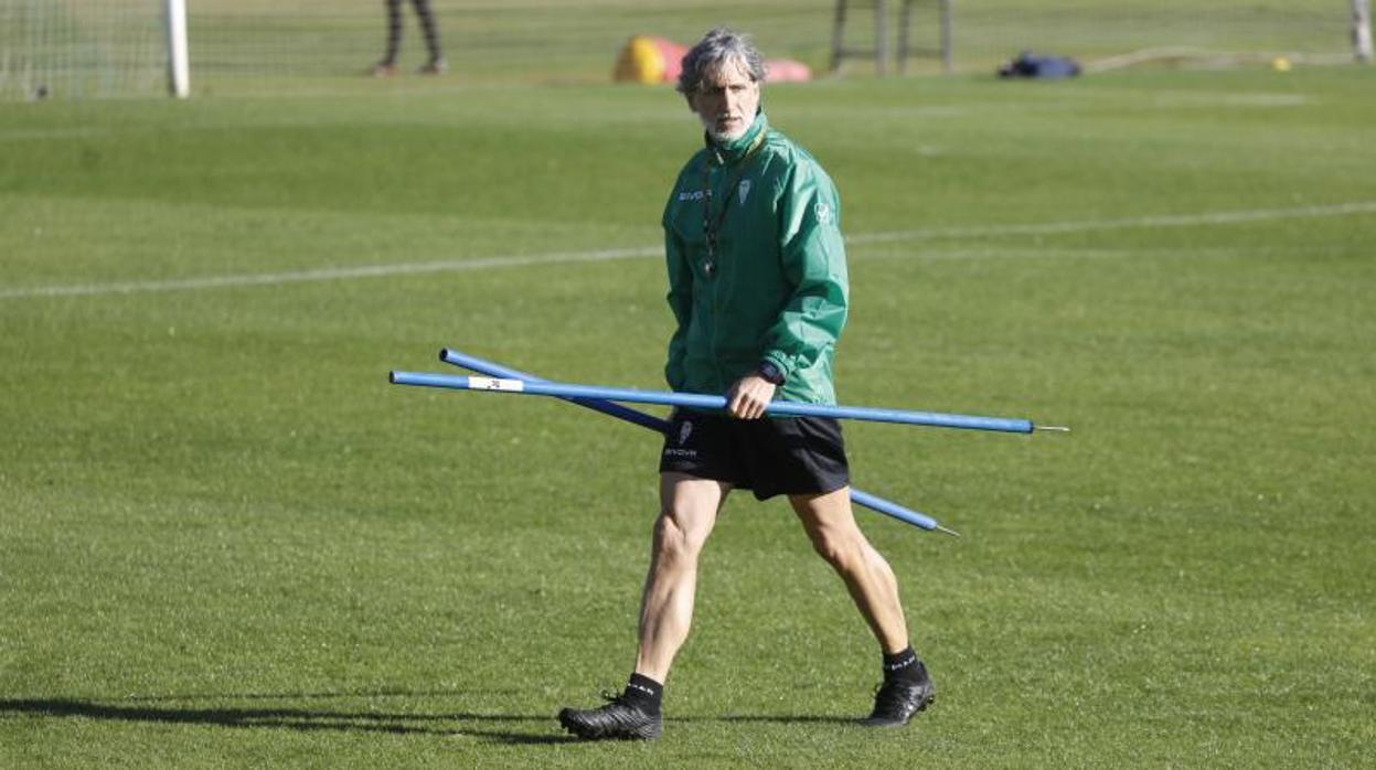 Pablo Alfaro, durante una sesión de entrenamiento