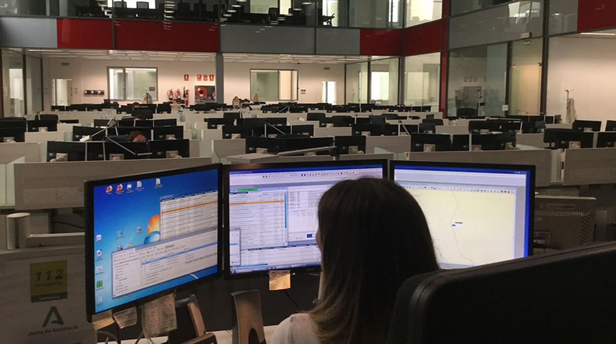 Centro de control del servicio de Emergencias de Andalucía