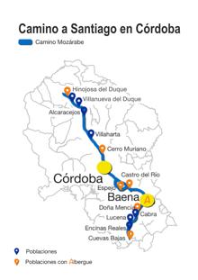 De la Subbética al Guadajoz siguiendo las flechas amarillas del Camino de Santiago Mozárabe