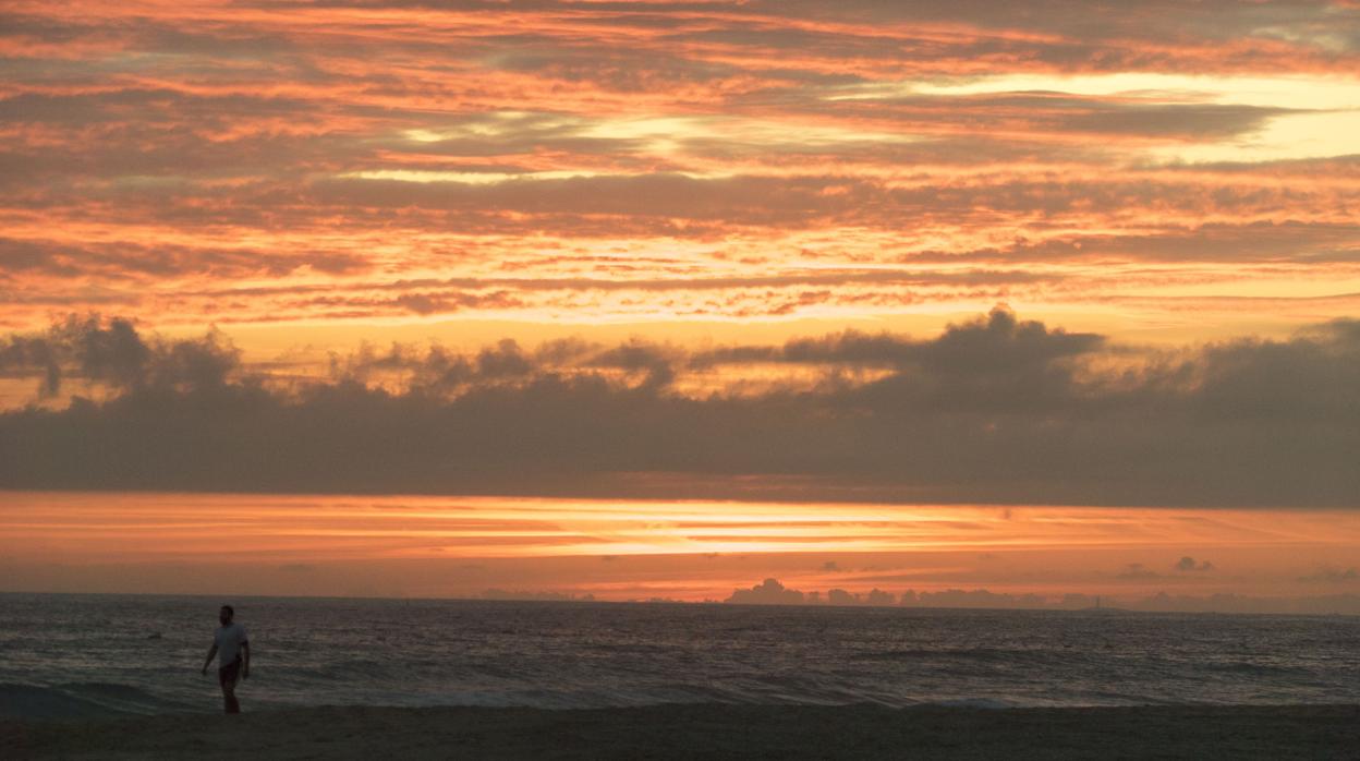 Atardecer en el municipio de Barbate en Cádiz