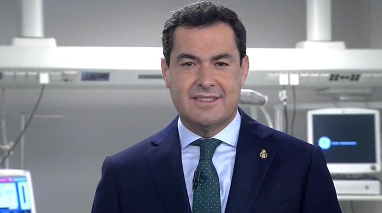 El presidente de la Junta de Andalucía, Juanma Moreno