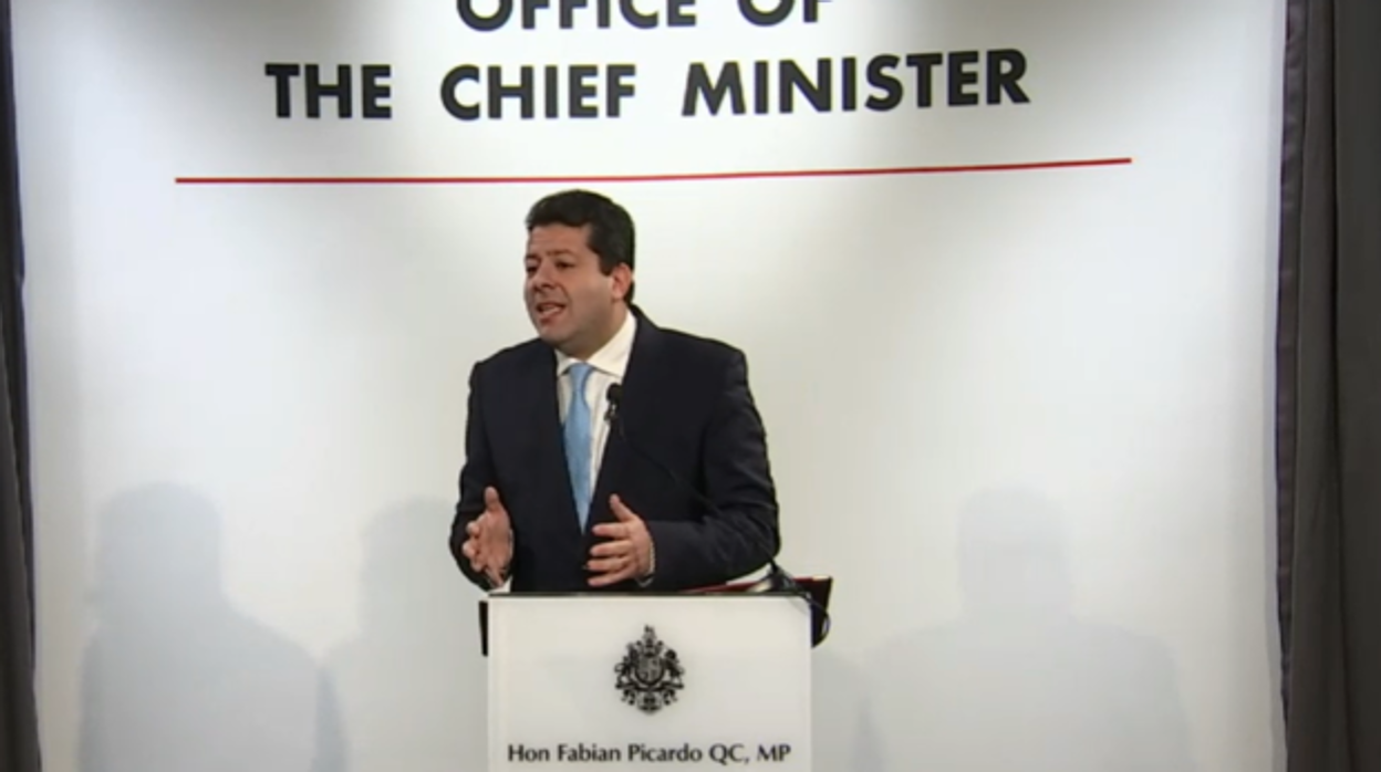 El ministro principal de Gibraltar,Fabian Picardo