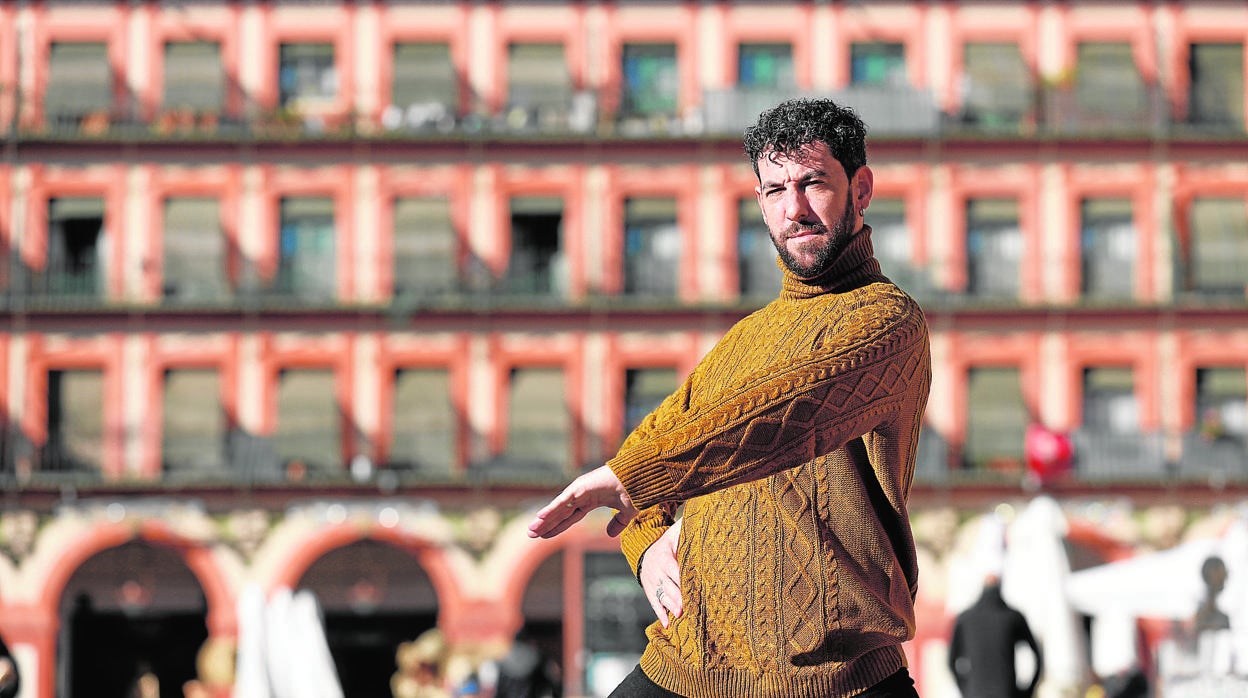 Antonio Correderas, en la plaza de la Corredera