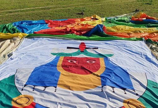 Uno de los globos de la cabalgata aérea