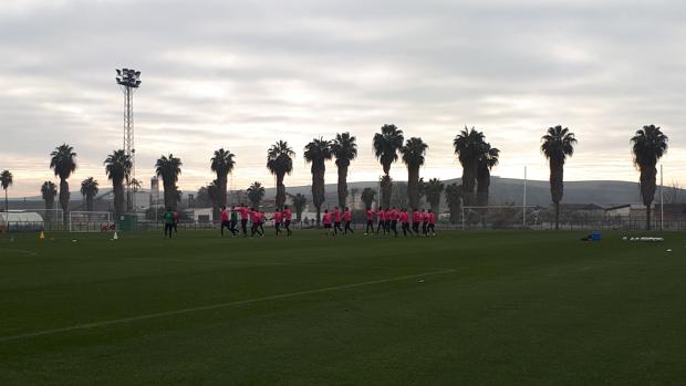 Javi Flores y Julio Iglesias, únicas bajas del Córdoba CF en el entrenamiento y para la Copa ante el Getafe