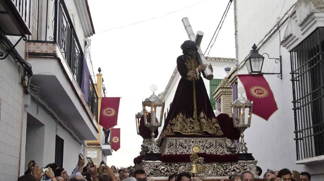 Jesús Nazareno de La Rambla, una de cuyas túnicas se restaurará con ayuda de la Junta