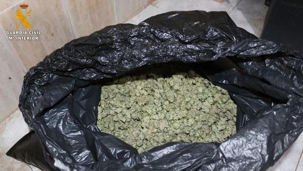 La Guardia Civil detiene en Palma del Río a un hombre con 2,5 kilos de marihuana