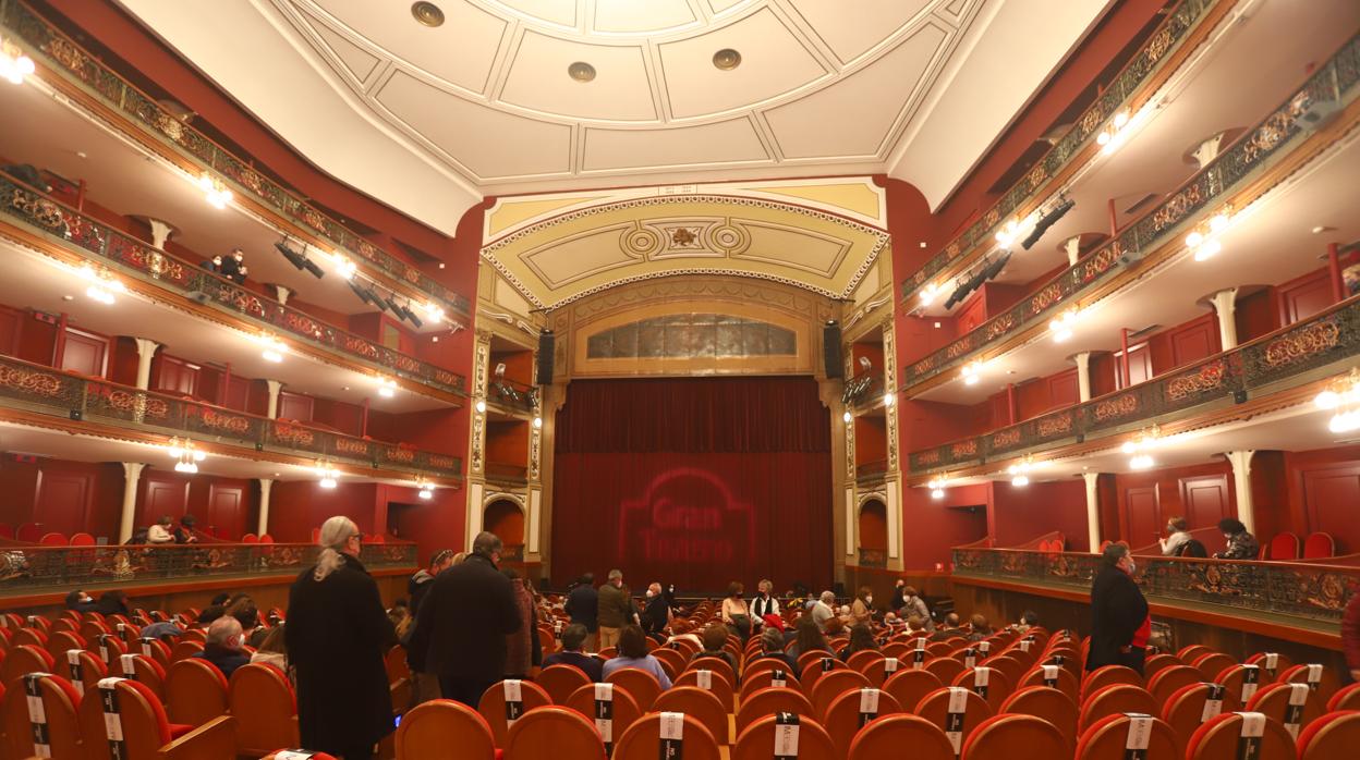 Público en el Gran Teatro de Córdoba en enero de 2021