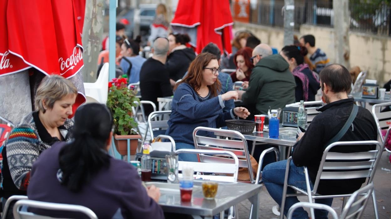 Imagen de un puesto de caracoles de Córdoba, en febrero de 2020, poco antes del estallido de la crisis del Covid