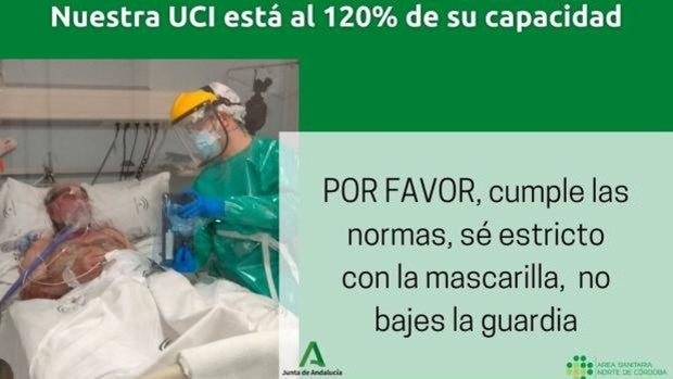 La UCI del Hospital Comarcal de Pozoblanco, al 120 por ciento de ocupación por el Covid