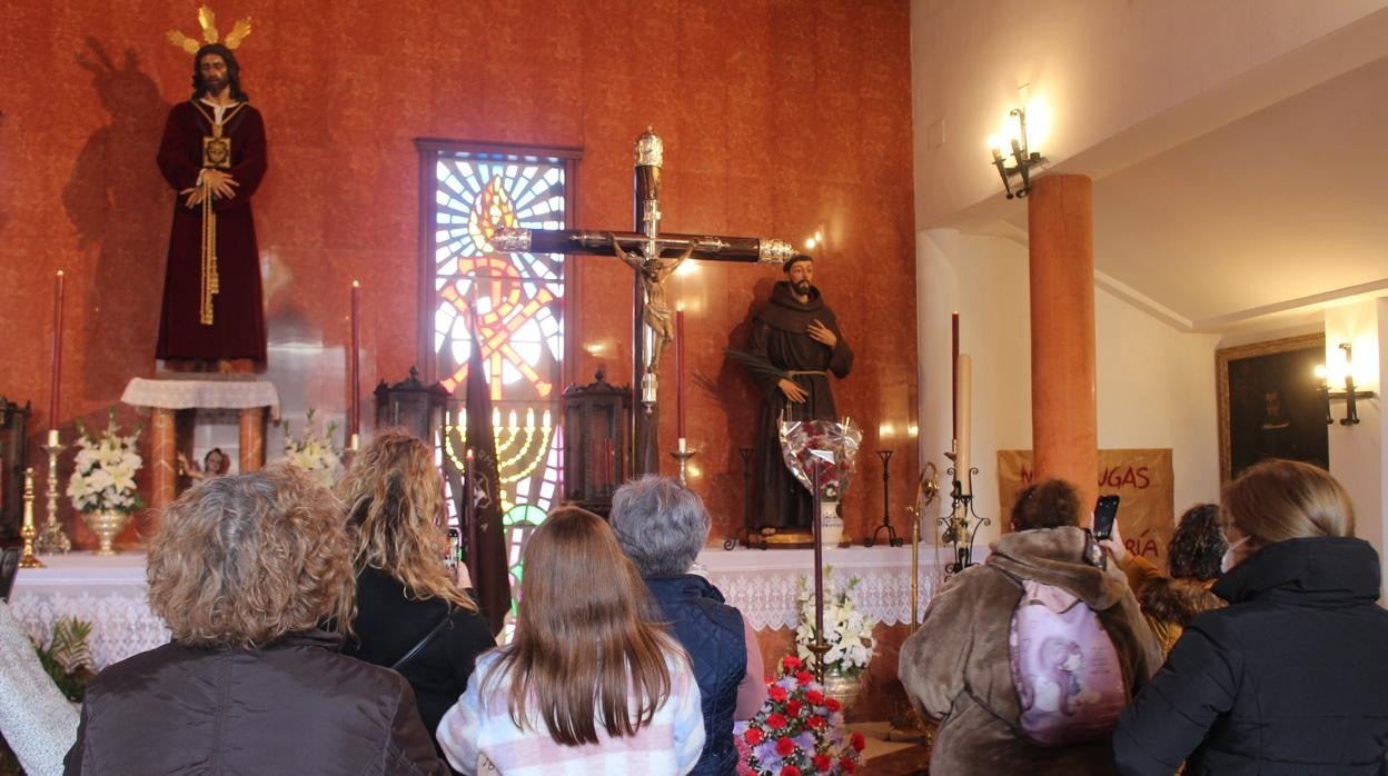 El Cristo de la Salud, en la iglesia del Beato Nicolás de Aguilar de la Frontera