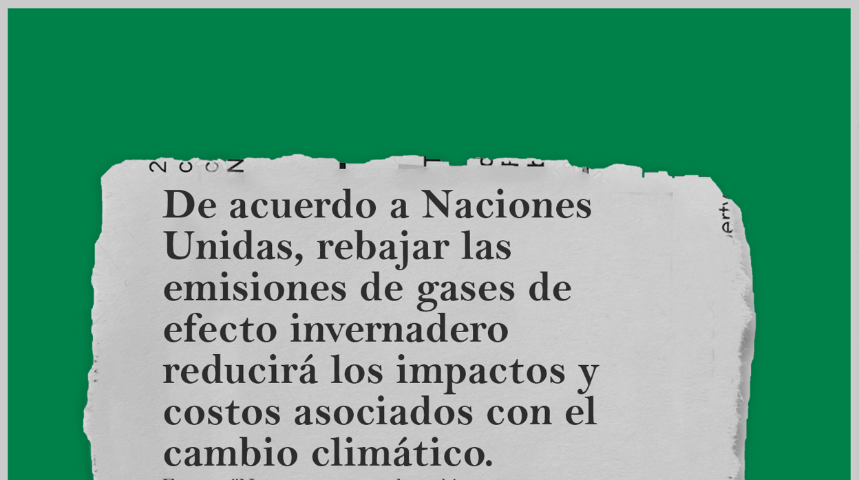 Campaña publicitaria del movimiento católico contra el cambio climático.