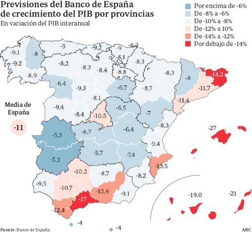 El Covid hundió el PIB un 10% en 2020 y Córdoba fue la decimotercera provincia del país con mayor bajada