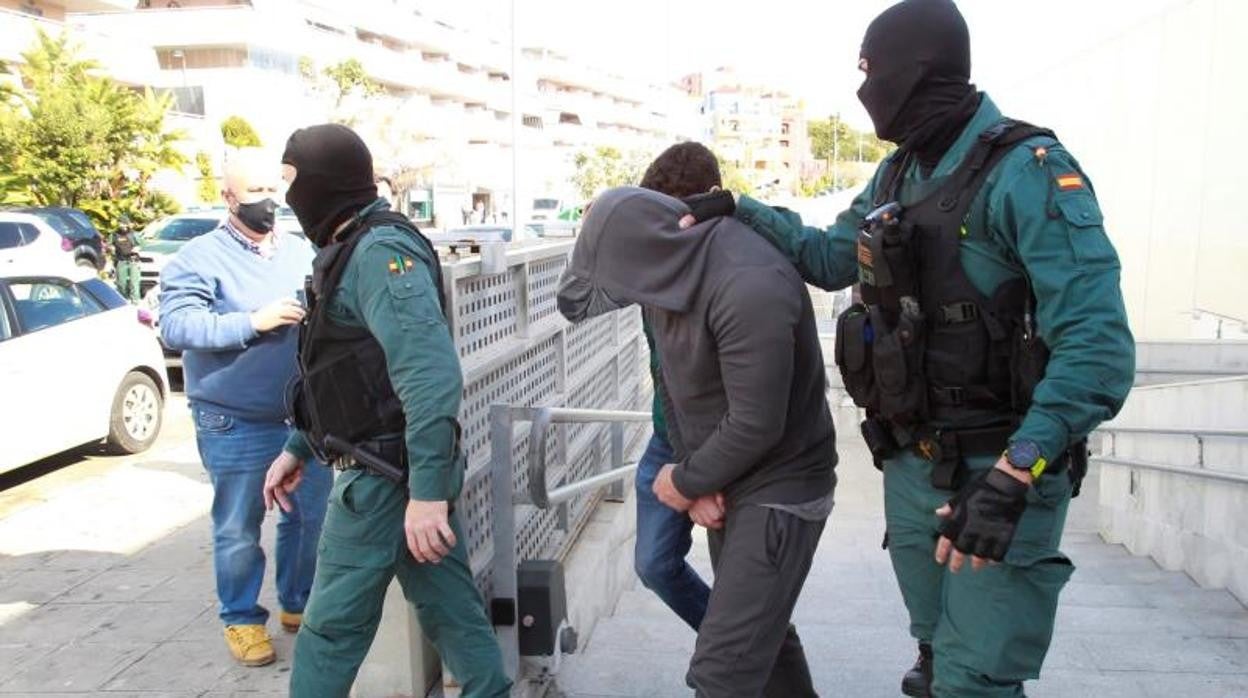 Uno de los detenidos en esta operación en Algeciras