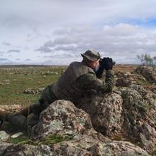 Miembros de la BRI X de Córdoba se instruyen en el simulador de helicóptero Tigre de Almagro