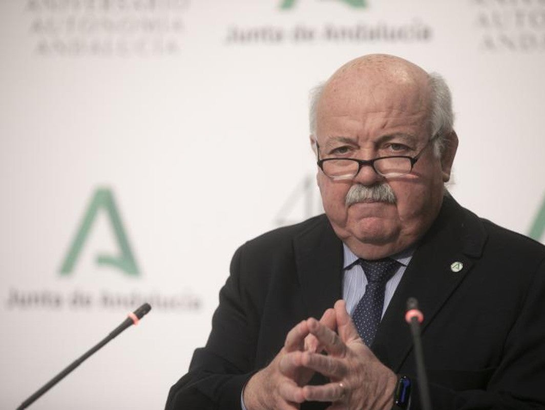 Jesús Aguirre, consejero de salud y Familias de la Junta de Andalucía