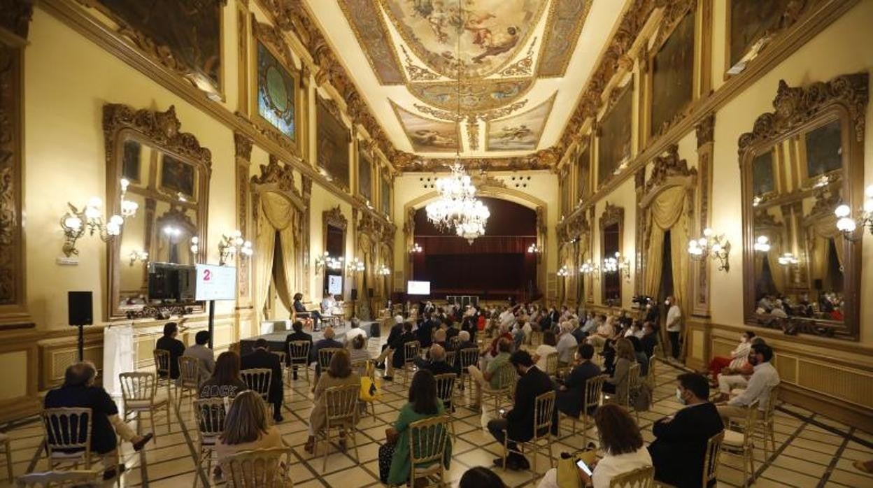 El Salón Liceo del Real Círculo de la Amistad en un acto organizado por ABC