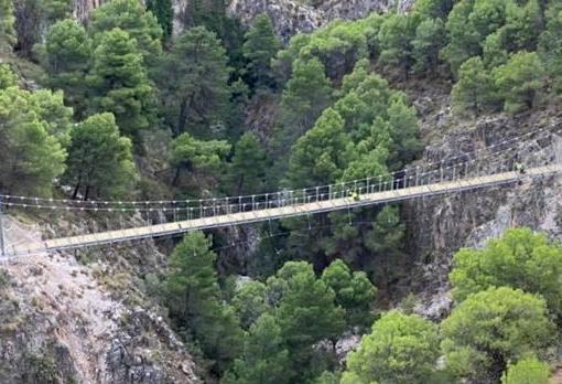 Puente colgante de 'El Saltillo'