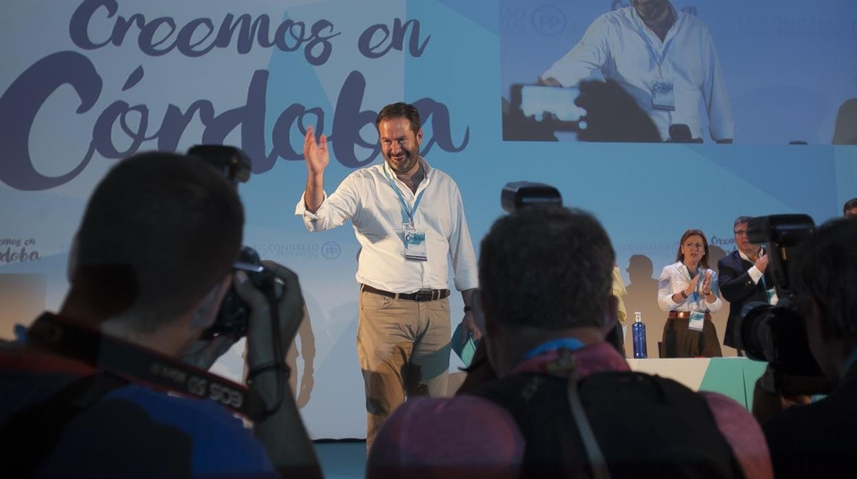 Adolfo Molina, en el congreso del PP de 2017, en el que fue nombrado presidente de los populares cordobeses