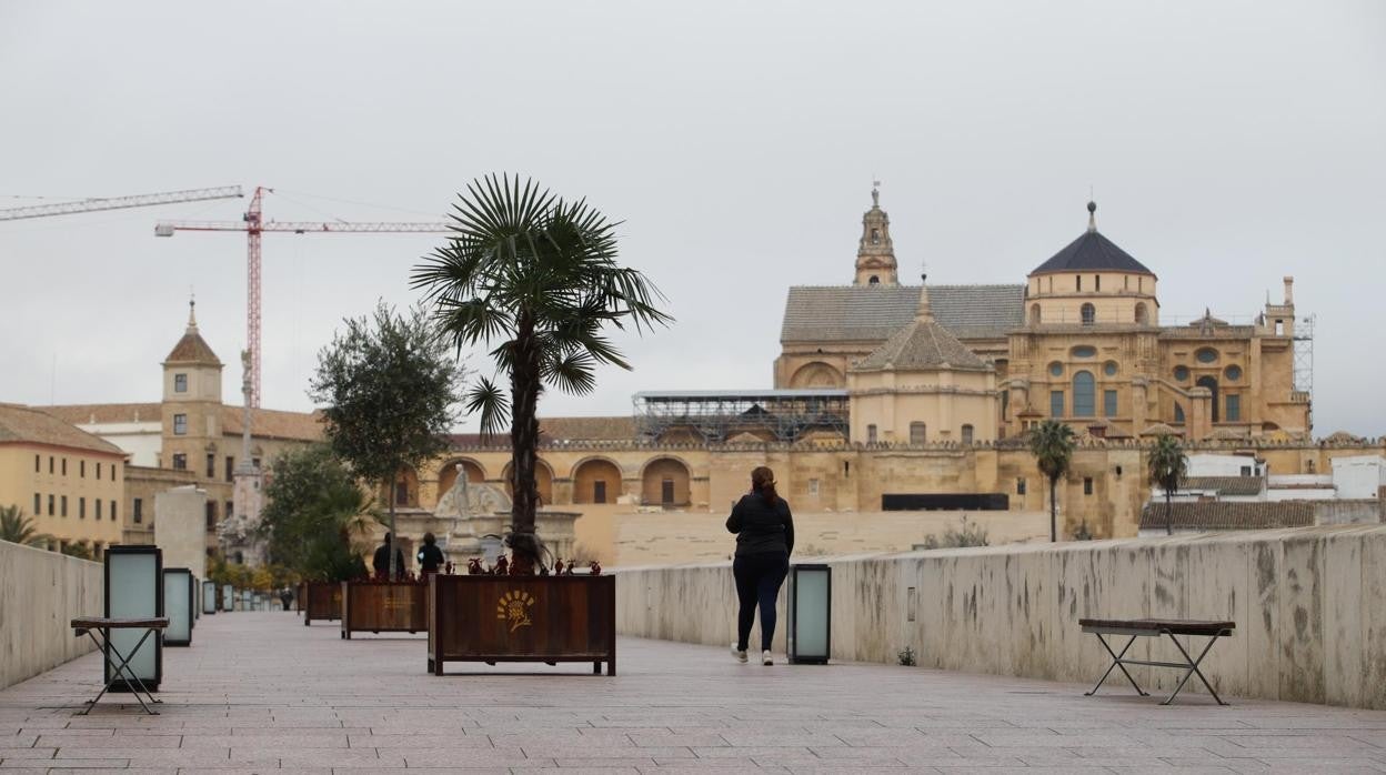 Vista de la Mezquita-Catedral de Córdoba desde el Puente Romano